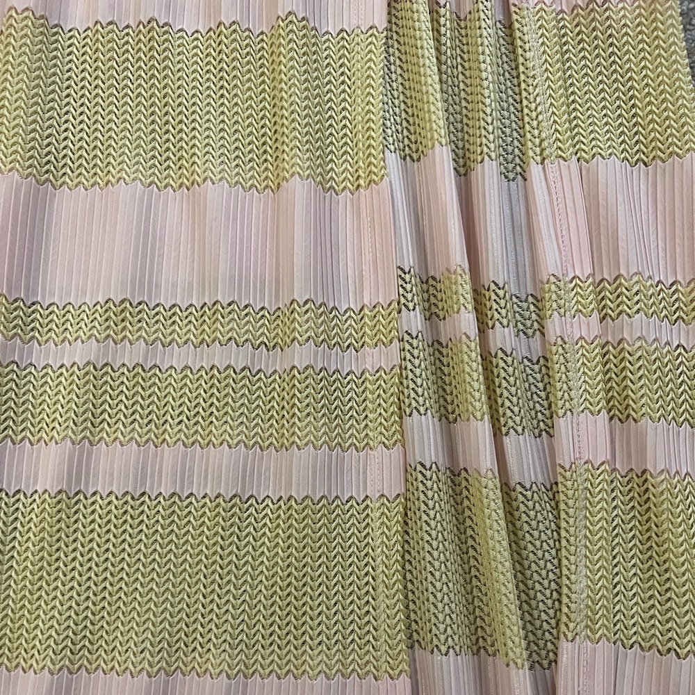 For Love & Lemons Pink and Yellow Striped Maxi Swim Coverup - Picture 5 of 7